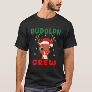 Kerstmis Rudolph Crew Familie Matching Pyjama Xma T-shirt