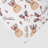 Kerstmis Rudolph en Mittens Tissuepapier (Detail)