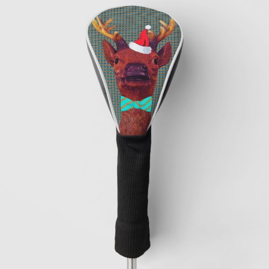 Kerstmis Rudolph Golfheadcover (Voorkant)