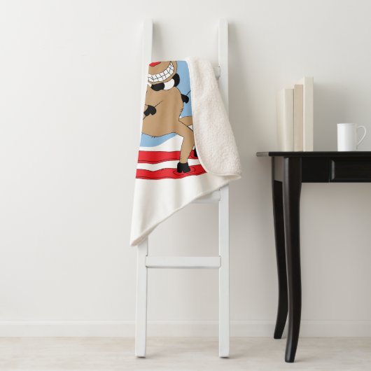 Kerstmis Rudolph Says Sherpa Deken (In situ)