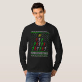 Kerstmis Rugby Kerstboom T-shirt (Voorkant volledig)