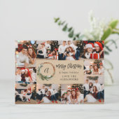 Kerstmis Rustic 10 Multi Photo - Beige (Staand voorkant)