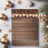 Kerstmis Rustieke Fotocollage Feestdagenkaart