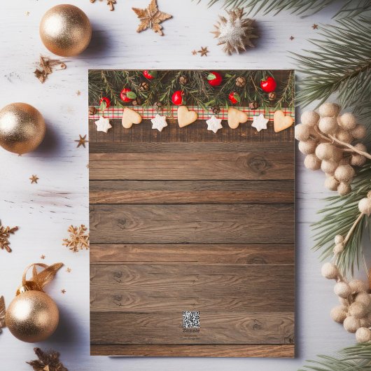 Kerstmis Rustieke Fotocollage Feestdagenkaart