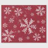 Kerstmis Rustige feestdag Witte sneeuwvlok Cadeaupapier (Vlak)