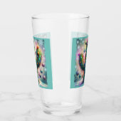 Kerstmis Saguaro Cactus Whimsical Sneeuwvlokken Glas (Links)