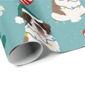Kerstmis Saint Bernard Cadeaupapier (Rol Hoek)