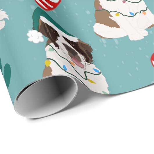 Kerstmis Saint Bernard Cadeaupapier (Rol Hoek)