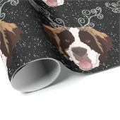 Kerstmis Saint Bernard Cadeaupapier (Rol Hoek)