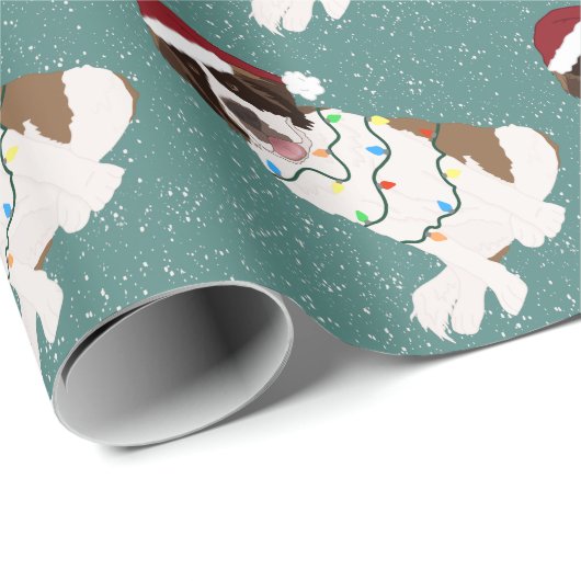 Kerstmis Saint Bernard Cadeaupapier (Rol Hoek)