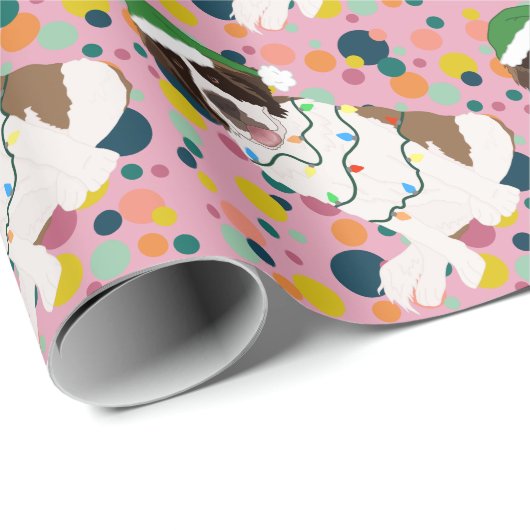 Kerstmis Saint Bernard Cadeaupapier (Rol Hoek)