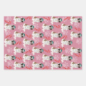 Kerstmis Saint Bernard Inpakpapier Vel (Voorkant)