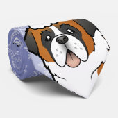 Kerstmis Saint Bernard Stropdas (Opgerold)