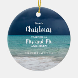 Kerstmis samen met mevrouw Mr. Family Keramisch Ornament