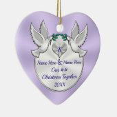 Kerstmis samen Ornament, elk jaar aangepast Keramisch Ornament (Rechts)