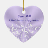 Kerstmis samen Ornament, elk jaar aangepast Keramisch Ornament (Achterkant)