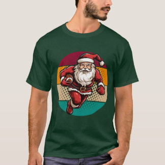 Kerstmis Santa Amerikaans football T-shirt
