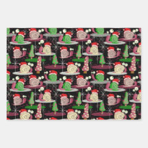 Kerstmis Santa Atomic Snails - MidCentury Modern