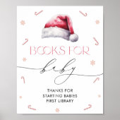 Kerstmis Santa Baby Baby shower Boeken voor Baby Poster (Voorkant)