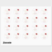 Kerstmis Santa Baby Envelope Seals Ronde Sticker (Vel)