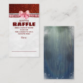 Kerstmis Santa Baby Luier Raffle Ticket Informatiekaartje (Voorkant / Achterkant)