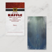 Kerstmis Santa Baby Luier Raffle Ticket Informatiekaartje (Voorkant / Achterkant)