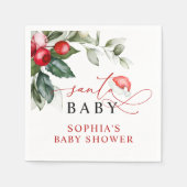 Kerstmis Santa Baby shower servetten (Voorkant)
