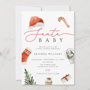 Kerstmis Santa Baby shower Xmas Kaart