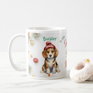 Kerstmis Santa Beagle Koffiemok