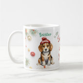  Kerstmis Santa Beagle Koffiemok (Links)