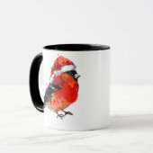 Kerstmis Santa Bird Koffie Mokken (Voorkant links)