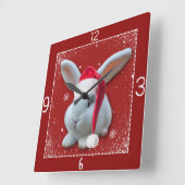 Kerstmis Santa Bunny klok (Hoek)
