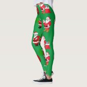 Kerstmis santa cadeaus cadeau patroon meisjes vrou leggings (Links)