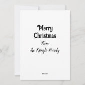 Kerstmis Santa Chihuahua Flat Vakantie Kaart (Achterkant)