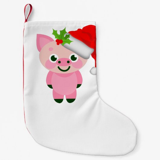 kerstmis santa claus kleine kerstsok (Voorkant)
