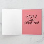 KERSTMIS SANTA CLAUS SPORTWAGEN GROOTTE KAART (Binnen)