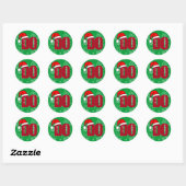 KERSTMIS SANTA DO - ARTS VAN DE OSTEOPATHIE RONDE STICKER (Vel)