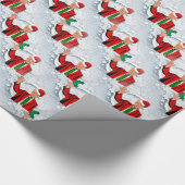 kerstmis santa donald trump cadeaupapier (Hoek)