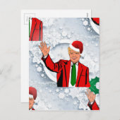 kerstmis santa donald trump feestdagenkaart (Voorkant / Achterkant)