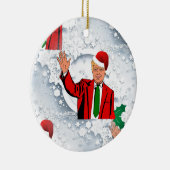 kerstmis santa donald trump keramisch ornament (Rechts)