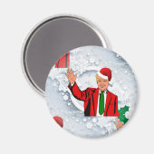 kerstmis santa donald trump magneet (Voorkant / Achterkant)