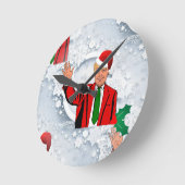 kerstmis santa donald trump ronde klok (Hoek)