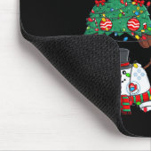 Kerstmis Santa Elf Lights Gaming Controllers Xmas Muismat (Hoek)