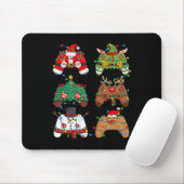 Kerstmis Santa Elf Lights Gaming Controllers Xmas Muismat (Met muis)