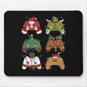 Kerstmis Santa Elf Lights Gaming Controllers Xmas Muismat