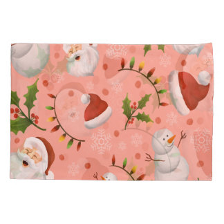 Kerstmis - Santa en Snowman Kussensloop