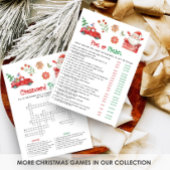 Kerstmis Santa Feit of Fictie Spel Feestdagenkaart