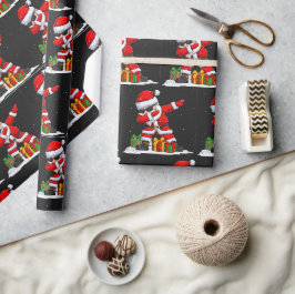 Kerstmis: Santa Fun Winter Feestdagen Cadeaupapier