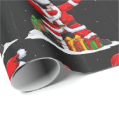 Kerstmis: Santa Fun Winter Feestdagen Cadeaupapier (Rol Hoek)