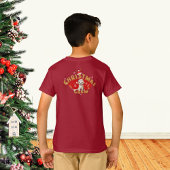 Kerstmis Santa Gingerbread Naam Letter J Boy T-shirt
